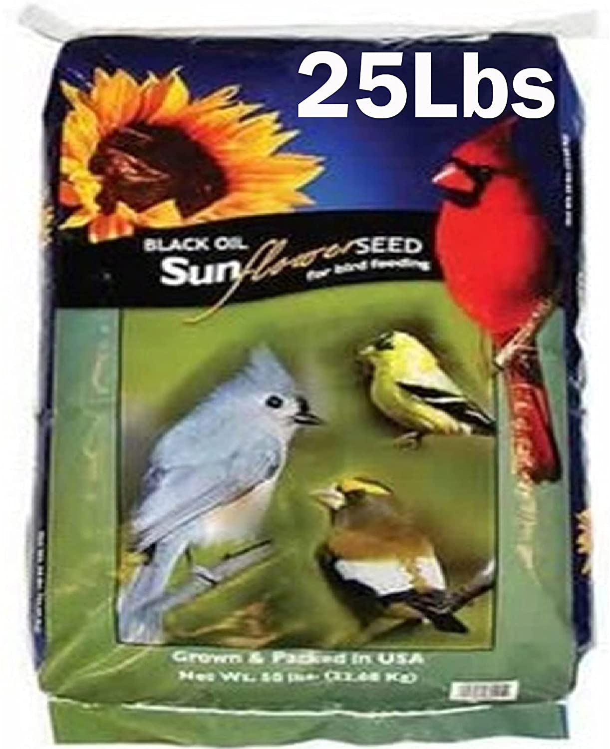 Easygoproducts Black Oil Sunflower Bird Seed Food – Wild Birds, Cardinals, Squirrels and Much More Animals & Pet Supplies > Pet Supplies > Bird Supplies > Bird Food EasyGoProducts 25 Pounds  