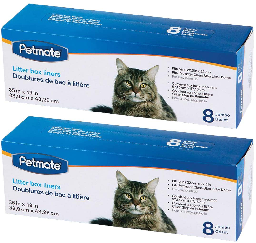 Petmate Cleanstep Litter Box Liners, Jumbo, 8 Count Animals & Pet Supplies > Pet Supplies > Cat Supplies > Cat Litter Box Liners Petmate   