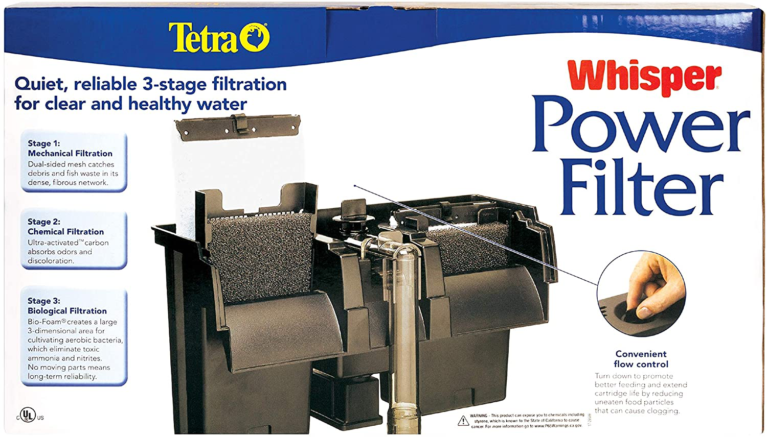 Tetra Whisper Power Filter for Aquariums, 3 Filters in 1 Animals & Pet Supplies > Pet Supplies > Fish Supplies > Aquarium Filters Tetra   