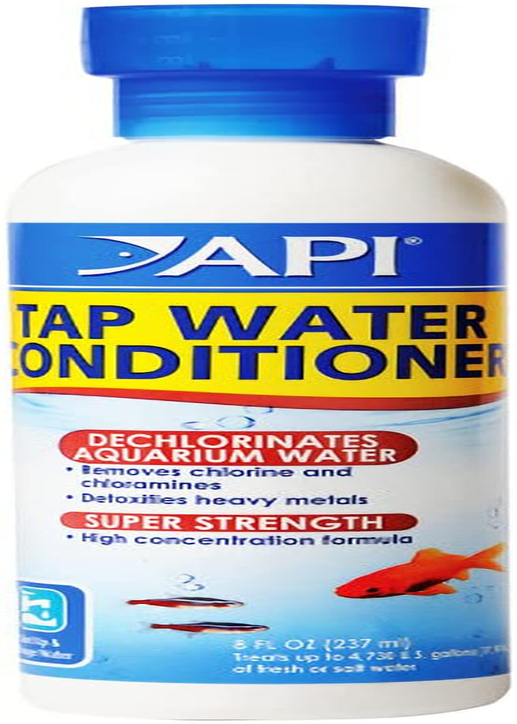 API TAP Water Conditioner, Instantly Neutralizes Chlorine, Chloramines and Other Chemicals to Make Tap Water Safe for Fish, Highly Concentrated, Use When Adding or Changing Water and When Adding Fish Animals & Pet Supplies > Pet Supplies > Fish Supplies > Aquarium Cleaning Supplies API 8 oz  
