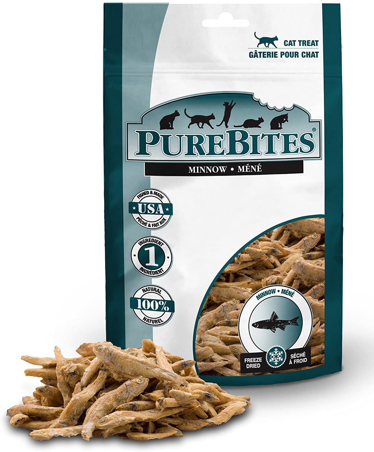 Purebites Freeze Dried RAW Cat Treats, Value Size Animals & Pet Supplies > Pet Supplies > Cat Supplies > Cat Treats PureBites Minnow  