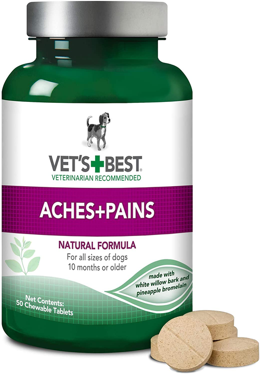 Vet’S Best Aspirin Free Aches + Pains Dog Supplement | Vet Formulated for Dog Pain Support and Joint Relief Animals & Pet Supplies > Pet Supplies > Dog Supplies > Dog Treadmills Bramton Company 50 count  