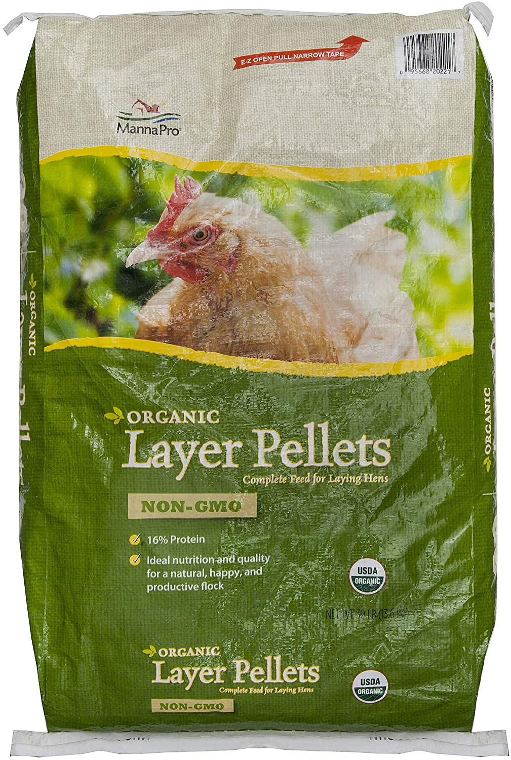 Manna Pro Layer Pellets for Chickens | Non-Gmo & Organic High Protein Feed for Laying Hens Animals & Pet Supplies > Pet Supplies > Bird Supplies > Bird Treats Manna Pro 30 lbs  