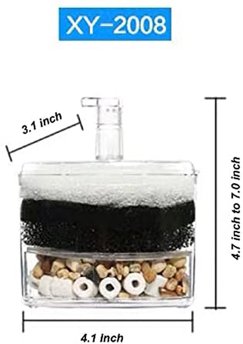 CNZ XY-2008 Corner Filter Air Driven Bio Sponge up to 15 Gallons, 4-Pack Animals & Pet Supplies > Pet Supplies > Fish Supplies > Aquarium Filters CNZ   