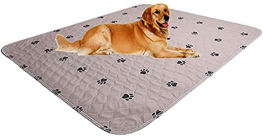 Sincopet Reusable Pee Pad + Free Puppy Grooming Gloves/Quilted, Fast Absorbing Machine Washable Dog Whelping Pad/Waterproof Puppy Training Pad/Housebreaking Absorption Pads Animals & Pet Supplies > Pet Supplies > Dog Supplies > Dog Diaper Pads & Liners SincoPet Brown 60x72 Inch (Pack of 1) 