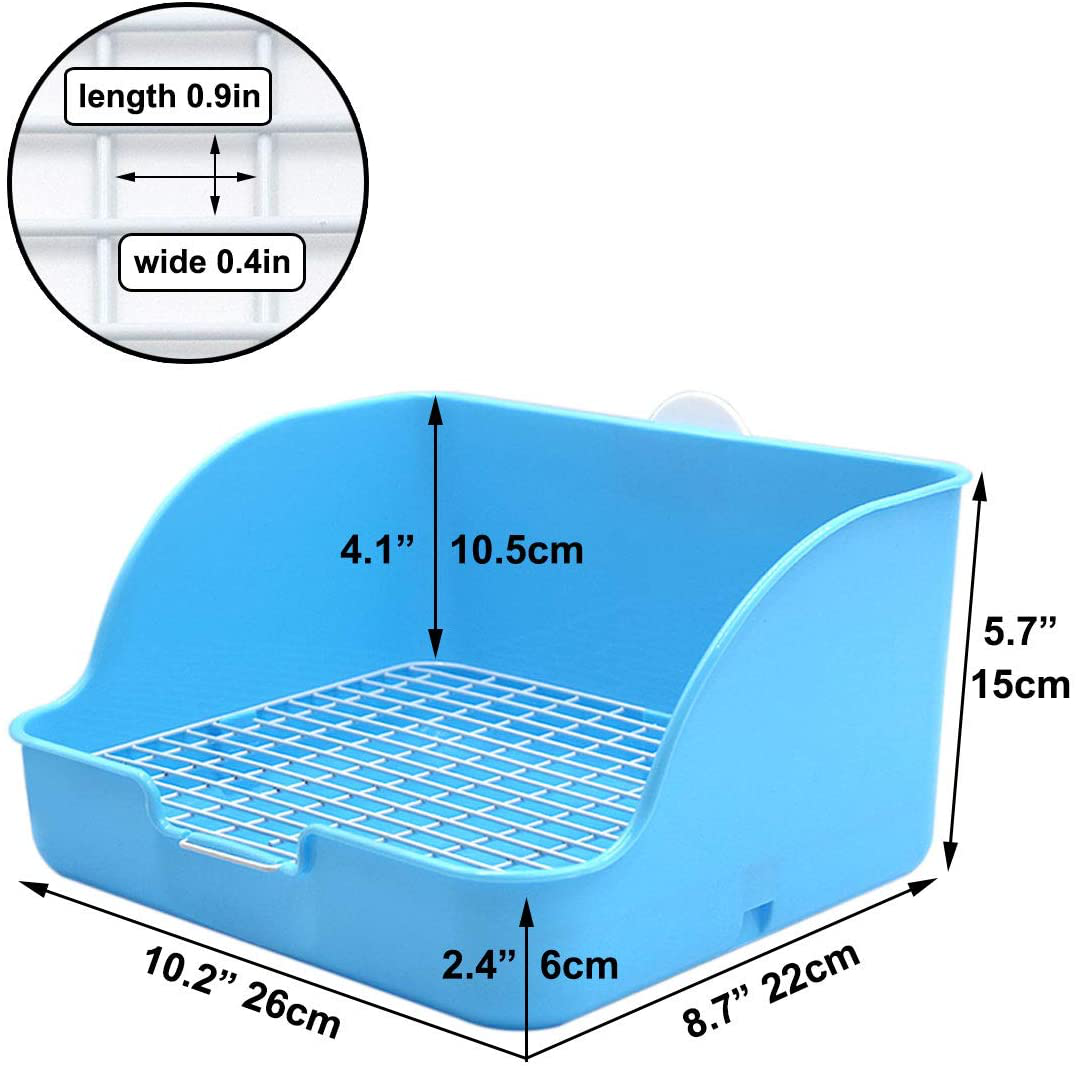 Pet Small Rat Toilet, Square Potty Trainer Corner Litter Bedding Box Pet Pan for Small Animal/Rabbit/Guinea Pig/Galesaur/Ferret Animals & Pet Supplies > Pet Supplies > Small Animal Supplies > Small Animal Bedding Amakunft   