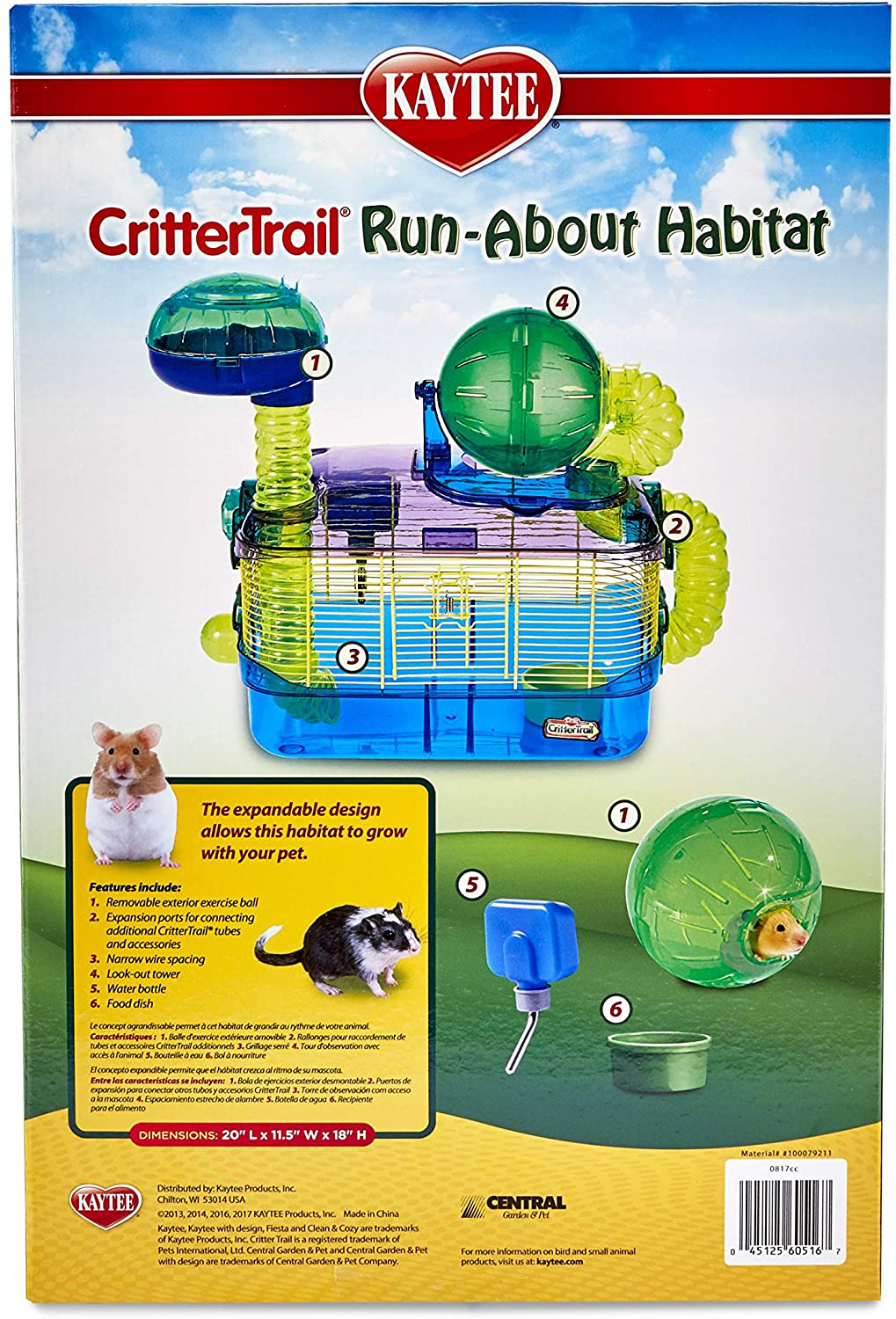 Kaytee Crittertrail Habitat Animals & Pet Supplies > Pet Supplies > Small Animal Supplies > Small Animal Habitat Accessories Kaytee   