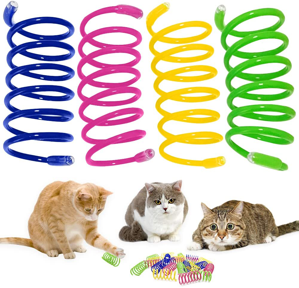 OSEEN Wide Colorful Spring Cat Toy 24PCS, Active Cat Toys, Interactive Toy for Kittens, for Swatting, Biting, Hunting, and Active Healthy Play Animals & Pet Supplies > Pet Supplies > Cat Supplies > Cat Toys OSEEN   