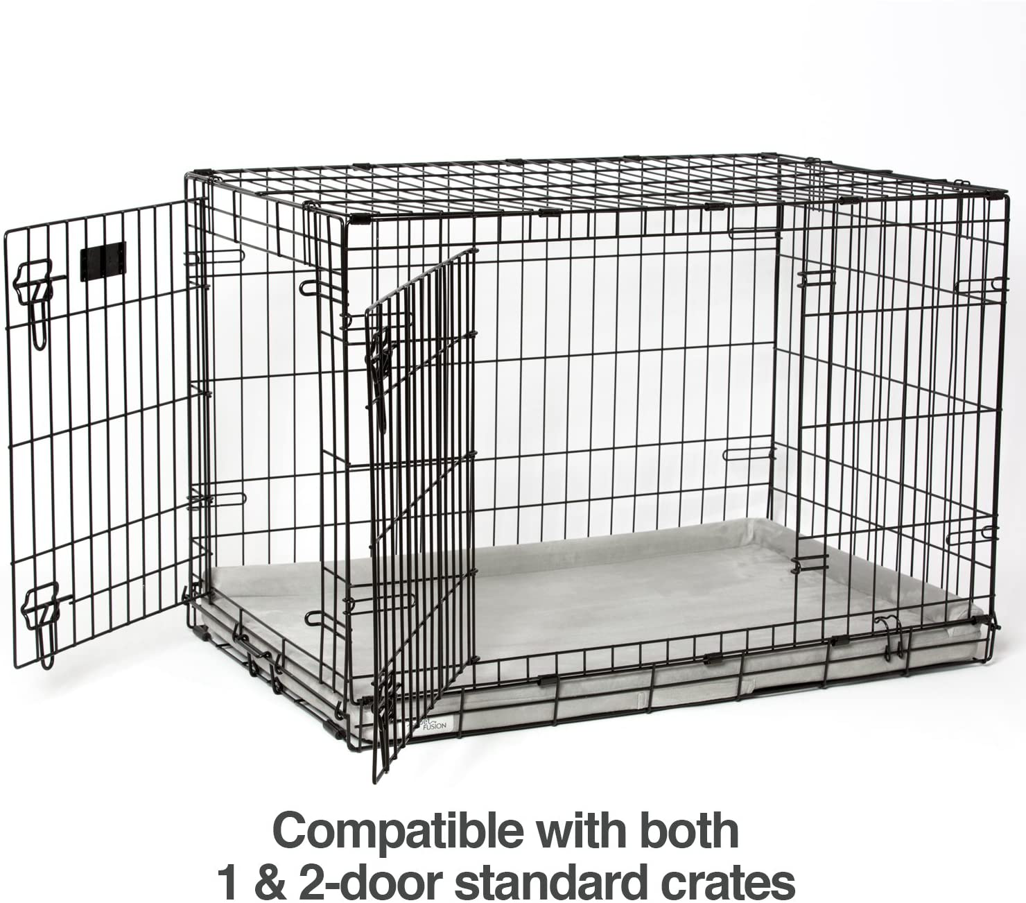 Petfusion Puppychoice Dog Crate Bed | Durable Microsuede Cover, Solid Foam, Waterproof Liner | Removable Washable Crate Pad Cover. Replacements Covers & Blankets Also Avail | 1 Year Warr. Animals & Pet Supplies > Pet Supplies > Dog Supplies > Dog Diaper Pads & Liners PetFusion   
