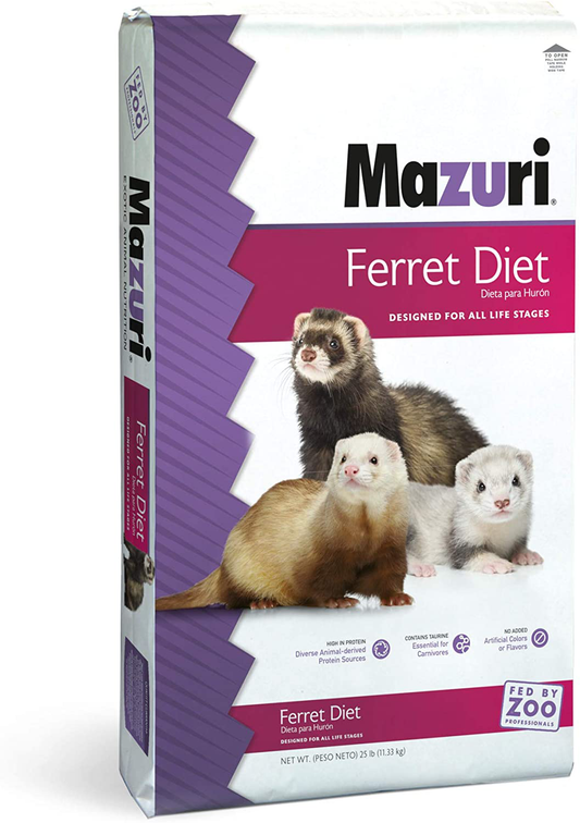 Mazuri | Ferret Diet | 25 Pound (25 LB) Bag Animals & Pet Supplies > Pet Supplies > Small Animal Supplies > Small Animal Food Mazuri   