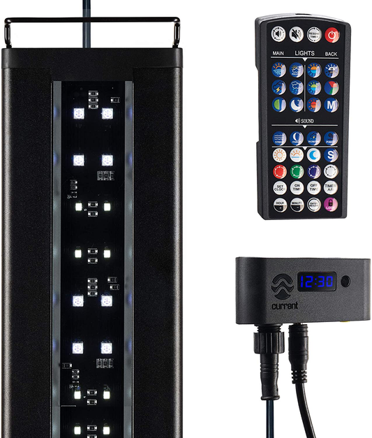 Current USA Satellite Freshwater LED plus Full Spectrum RGB+W Light for Aquariums 72'' with Wireless 24 Hour Remote Control Animals & Pet Supplies > Pet Supplies > Fish Supplies > Aquarium Lighting CURRENT   