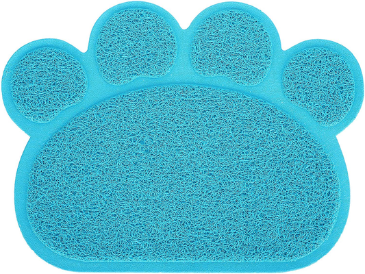 Cat Litter Tray Mat Pet Puppy Dog Cat Litter Mat Non-Slip Pet Litter Mat for Cats and Dogs Animals & Pet Supplies > Pet Supplies > Cat Supplies > Cat Litter Box Mats Pssopp blue  