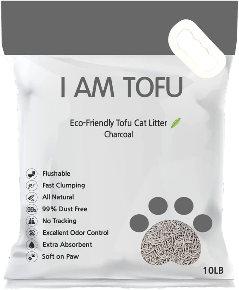 K KAMY'S ZOO I AM TOFU - Tofu Cat Litter, Natural Flushable Extra Clumping Pellet Litter Animals & Pet Supplies > Pet Supplies > Cat Supplies > Cat Litter Box Liners K KAMY'S ZOO   