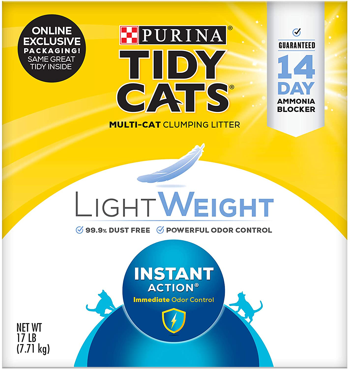 Purina Tidy Cats Instant Action Extra Strength, Scented, Lightweight Clumping Cat Litter Animals & Pet Supplies > Pet Supplies > Cat Supplies > Cat Litter Purina Tidy Cats Instant Action 17 lb. Box 