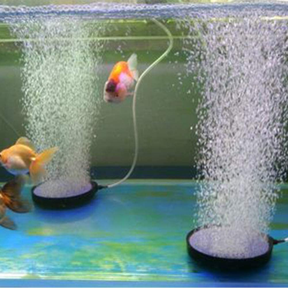 Aquarium Air Stone Bubble Disc Black round Fish Tank Oxygen Diffuser Air Bubbler Bubble Diffuser Aerator for Hydroponics Aquariums Oxygen Stone 21Cm Diameter Animals & Pet Supplies > Pet Supplies > Fish Supplies > Aquarium Air Stones & Diffusers Hffheer   