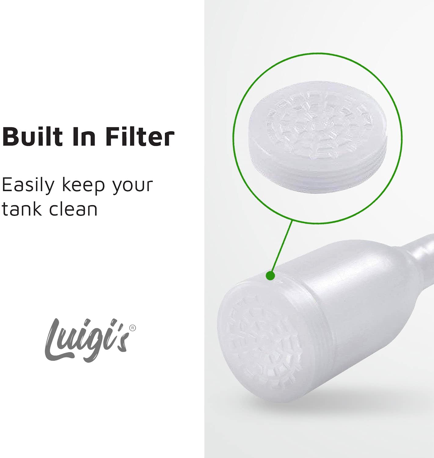 Luigi'S Aquarium/Fish Tank Siphon and Gravel Cleaner - a Hand Syphon Pump to Drain and Replace Your Water in Minutes! Animals & Pet Supplies > Pet Supplies > Fish Supplies > Aquarium Cleaning Supplies Luigi's   