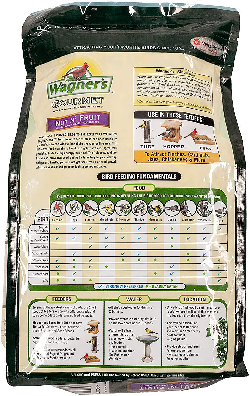 Wagner'S 82072 Gourmet Nut & Fruit Wild Bird Food, 5-Pound Bag Animals & Pet Supplies > Pet Supplies > Bird Supplies > Bird Treats Wagner's   