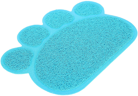 Gaeirt Cat Litter Mat, Kitty Litter Trapping Mess Mat Easy to Clean PVC Durable for Cat Litter Box for Crystal Litter for Small and Medium Pets(Sky Blue) Animals & Pet Supplies > Pet Supplies > Cat Supplies > Cat Litter Box Mats Gaeirt Sky Blue  