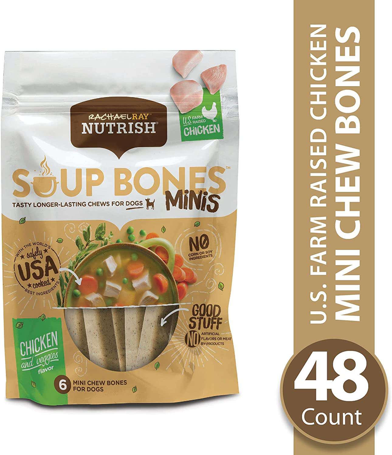 Rachael Ray Nutrish Soup Bones Longer Lasting Dog Treat Chews Animals & Pet Supplies > Pet Supplies > Small Animal Supplies > Small Animal Treats J.M. SMUCKER COMPANY   