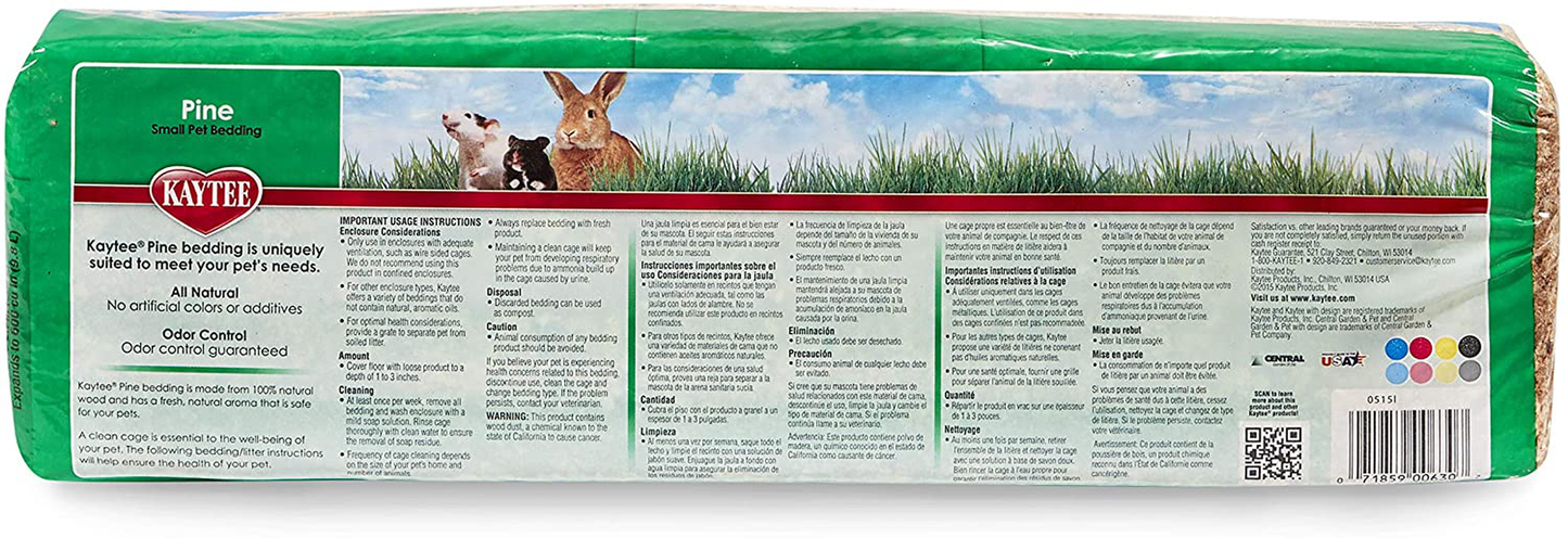 Kaytee Pine Bedding, 600 Cubic Inch Animals & Pet Supplies > Pet Supplies > Small Animal Supplies > Small Animal Bedding Kaytee   