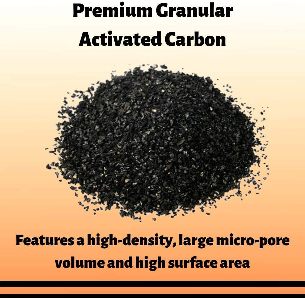 Envirosupply Granular Activated Charcoal, 12X40 Mesh Size Coconut Shell Bulk Activated Carbon for Water Filtration, Aquariums, Fish Ponds, Potable Water and Beverage Manufacture Animals & Pet Supplies > Pet Supplies > Fish Supplies > Aquarium Cleaning Supplies EnviroSupply   