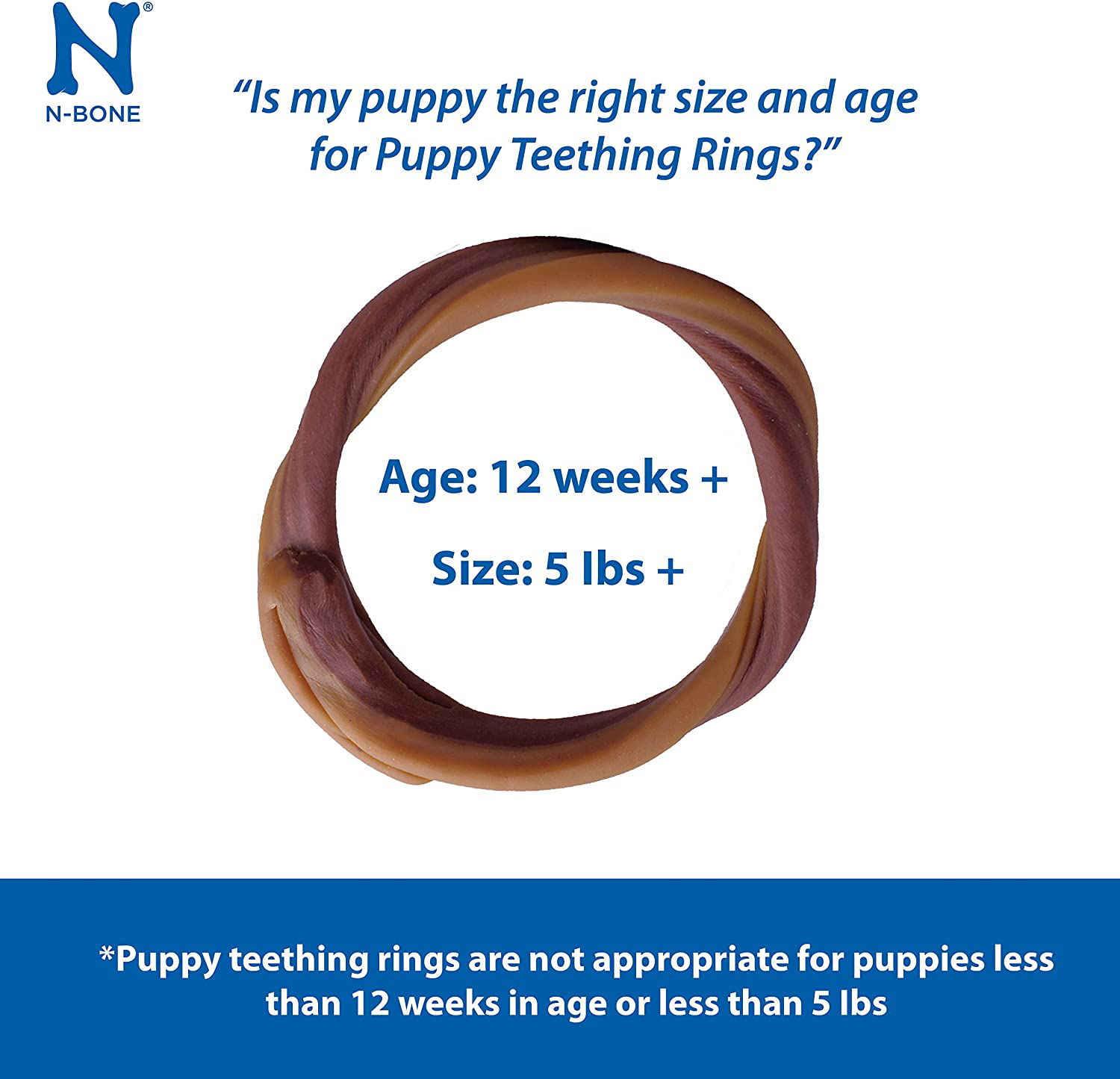 N-Bone Puppy Teething Ring Chicken Flavor Animals & Pet Supplies > Pet Supplies > Dog Supplies > Dog Treats N-Bone   