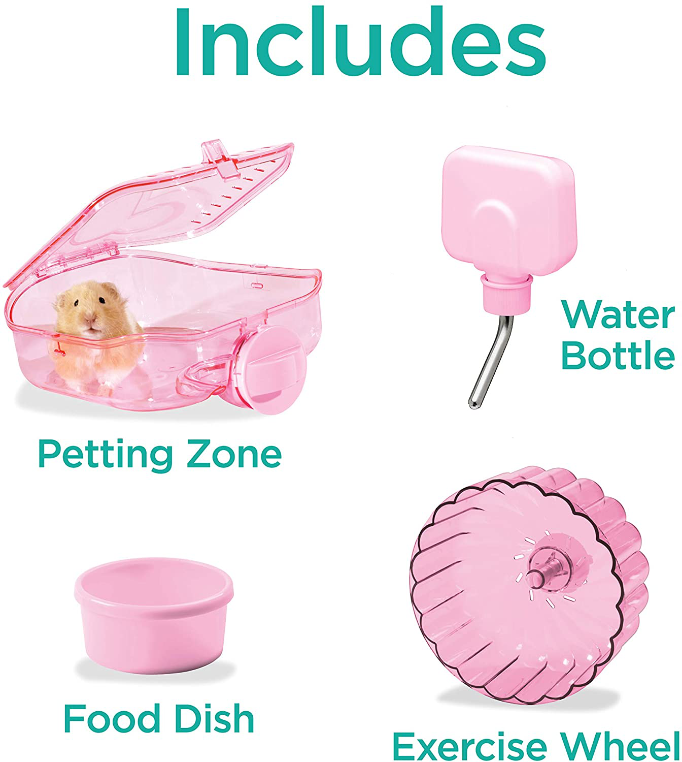 Kaytee Crittertrail 1-Level Pink Habitat Animals & Pet Supplies > Pet Supplies > Small Animal Supplies > Small Animal Habitats & Cages Central Garden & Pet   