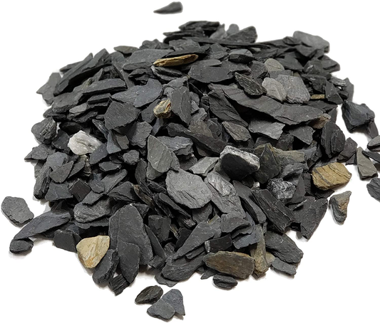 Natural Slate Stone - 1/4 to 1/2 Inch Slate Gravel for Aquascaping Aquariums, Miniature or Fairy Garden, Aquarium, Model Railroad & Wargaming (2Lb) Animals & Pet Supplies > Pet Supplies > Fish Supplies > Aquarium Gravel & Substrates Small World Slate & Stone 2.0 Pounds  