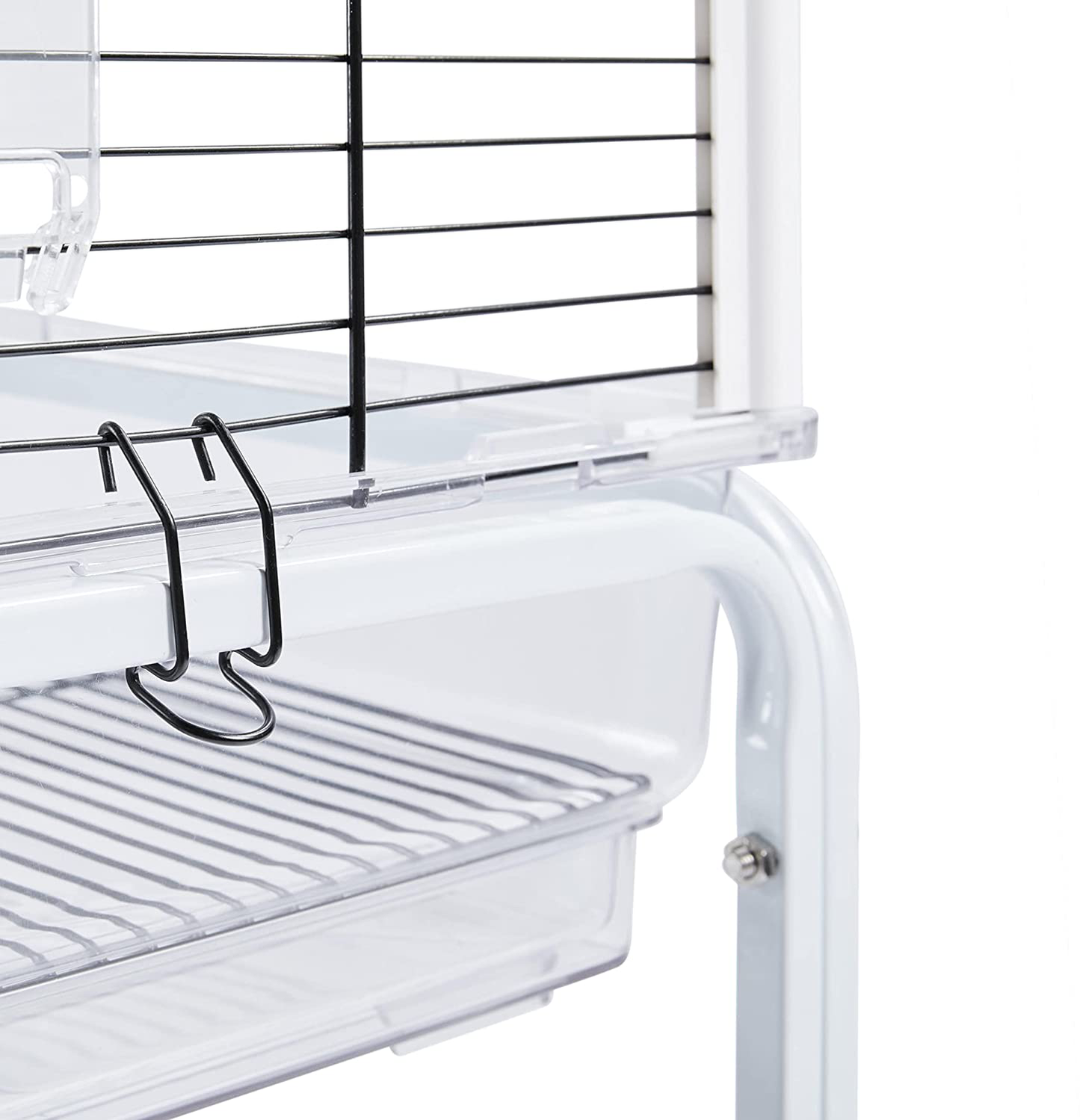 Topeakmart Rolling Open Top Transparent Parakeet Bird Cage for Small Birds Canaries Cockatiels Conures W/Toys Animals & Pet Supplies > Pet Supplies > Bird Supplies > Bird Cages & Stands Topeakmart   