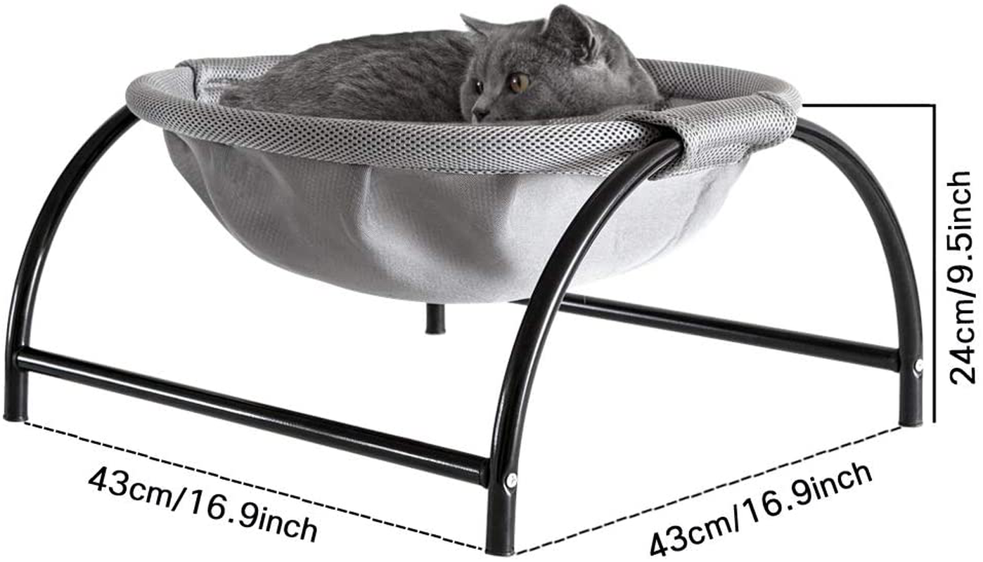 JUNSPOW Cat Bed Dog Bed Pet Hammock Bed Free-Standing Cat Sleeping Cat Bed Cat Supplies Pet Supplies Whole Wash Stable Structure Detachable Excellent Breathability Easy Assembly Indoors Outdoors Animals & Pet Supplies > Pet Supplies > Cat Supplies > Cat Furniture JUNSPOW   
