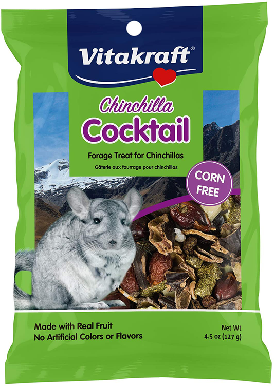 Vitakraft Chinchilla Cocktail Mixed Fruit Treat, 4.5 Ounce Pouch Animals & Pet Supplies > Pet Supplies > Small Animal Supplies > Small Animal Treats Vitakraft   