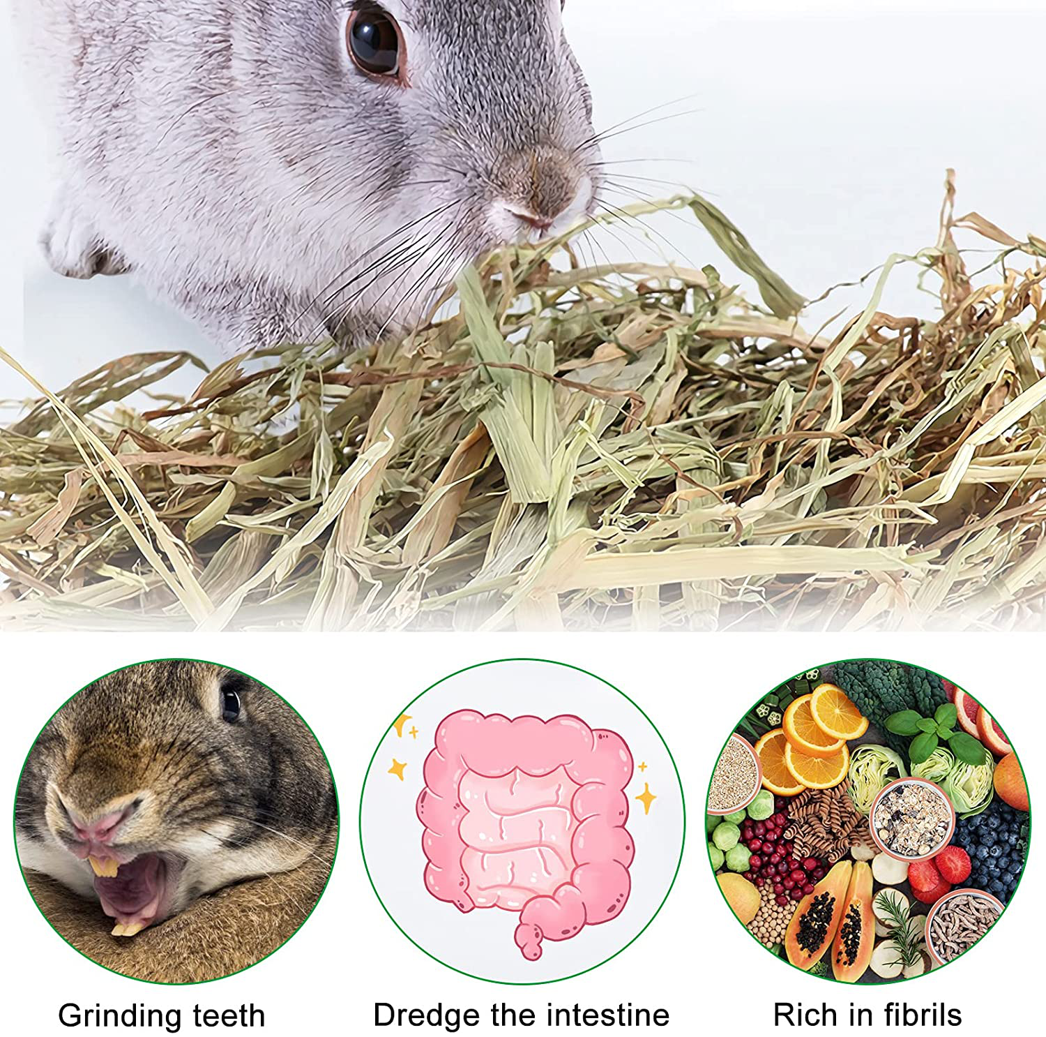 Anyuxin Rabbit Grass Mat - Woven Bed Mat, Bunny Bedding for Small Animals, Natural Straw Woven Bed for Pet Nesting, Nature Hay Mat Chewing Play Toy for Guinea Pig, Hamster, Squirrel and More（3 Pack） Animals & Pet Supplies > Pet Supplies > Small Animal Supplies > Small Animal Bedding Anyuxin   