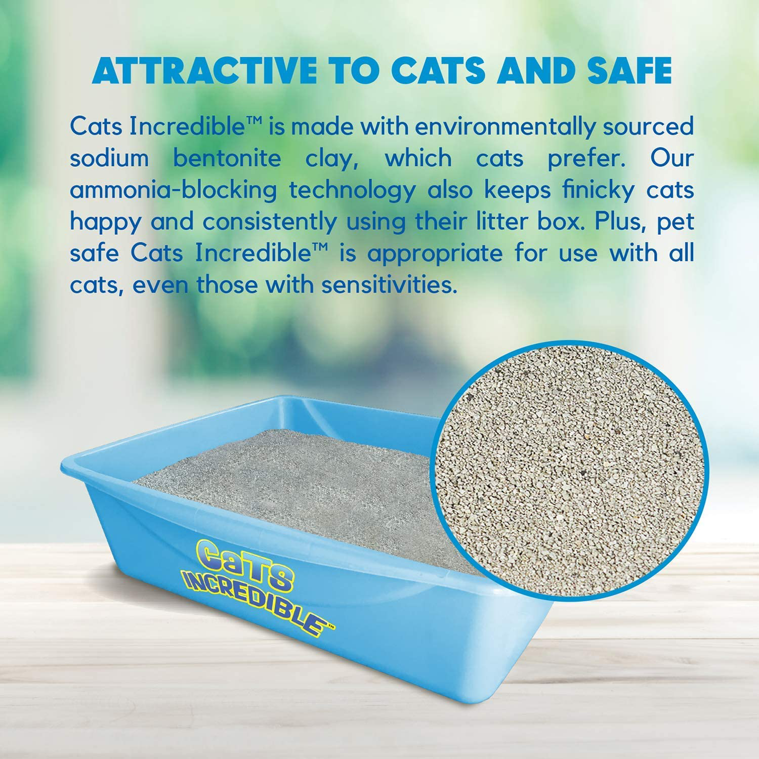 Lucy Pet Cats Incredible Clumping Cat Litter with Smell Squasher, Absorbent Natural Clay Formula Prevents Ammonia Build-Up