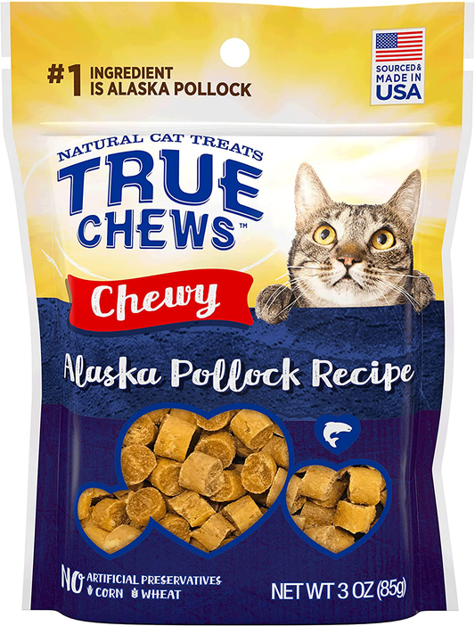 True Chews Cat Chewy Alaska Pollock Recipe 3Oz Animals & Pet Supplies > Pet Supplies > Cat Supplies > Cat Treats True Chews   