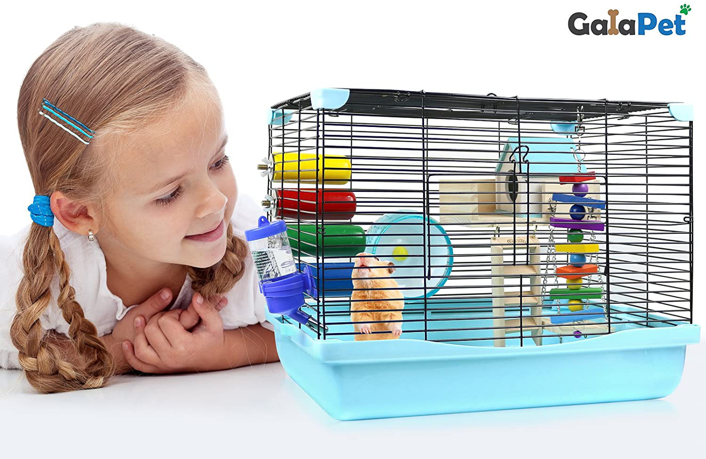 Galapet Hamster Cage with Wheel and Accessories