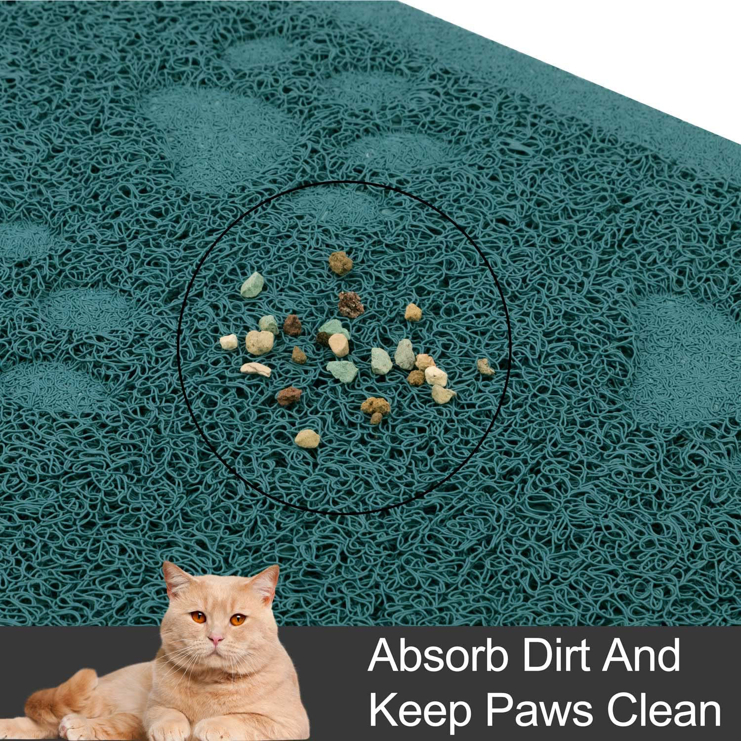 URDOGSL Cat Litter Mat, Premium Durable Cat Litter Trapping Mat for Li –  KOL PET