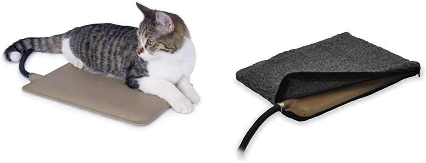 K&H PET PRODUCTS Heated Extreme Weather Kitty Pad Petite Outdoor Heated Animal Pad Animals & Pet Supplies > Pet Supplies > Cat Supplies > Cat Beds K&H PET PRODUCTS Heated Pad + Deluxe Cover  