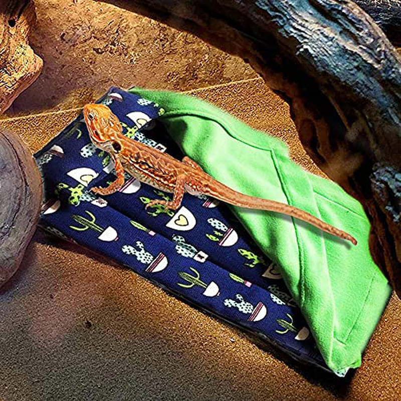 Reptile Sleeping Bag, Bearded Dragon Accessories, Bearded Dragon Bed with Pillow and Blanket, Lizard Hideout Habitat with Soft Warm Small Animal Sleep Bag Set Animals & Pet Supplies > Pet Supplies > Small Animal Supplies > Small Animal Habitat Accessories Unknown   