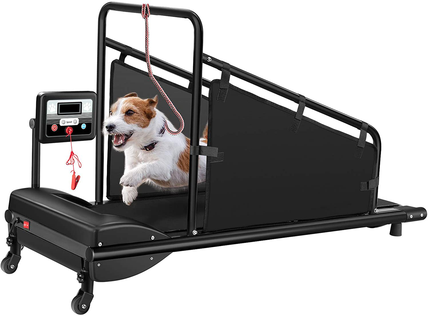 GYMAX Dog Treadmill, Small/Medium Dog Running Machine with LCD Display & Remote Control, Adjustable Speed Pet Treadmill for Pet up to 200LBS Animals & Pet Supplies > Pet Supplies > Dog Supplies > Dog Treadmills GYMAX   