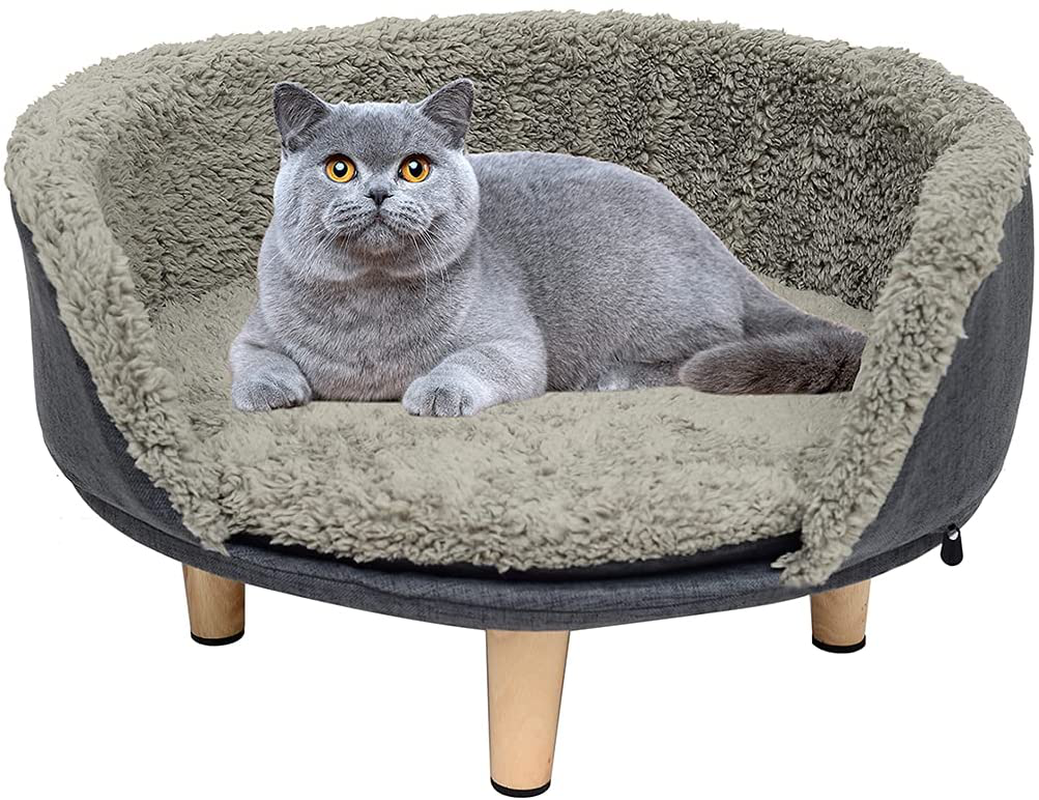 Cat Bed,Elevated Cat Bed Cat Sofa Elevated Pet Bed Pet Sofa Raised Cat Bed,Warm and Cozy Very Suitable for Kittens or Small Pet,Removable and Easy to Clean