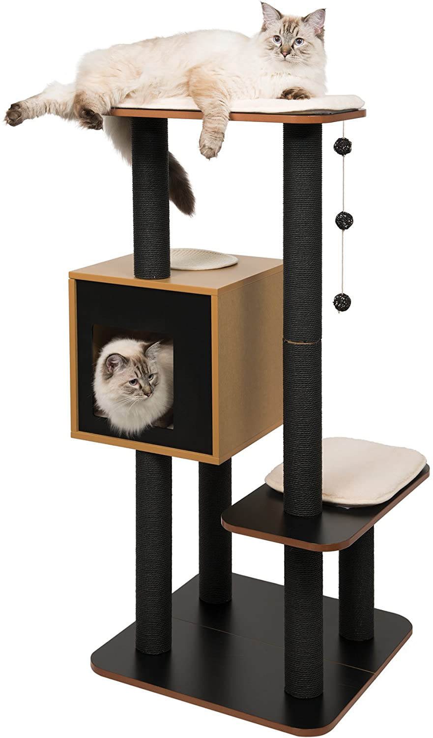 Vesper Cat Furniture, Cat Trees Animals & Pet Supplies > Pet Supplies > Cat Supplies > Cat Furniture VESPER Black High Base 