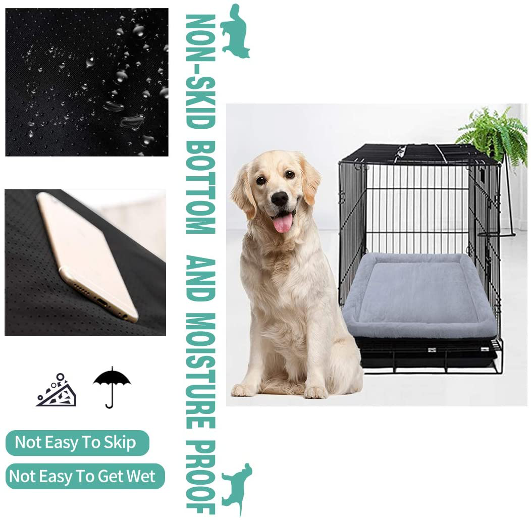 PETCIOSO Super Soft Dog Cat Crate Bed Blanket-Fluffy Pet Bed All Season-Machine Wash & Dryer Friendly-Anti-Slip Pet Beds（Not for Chewer）