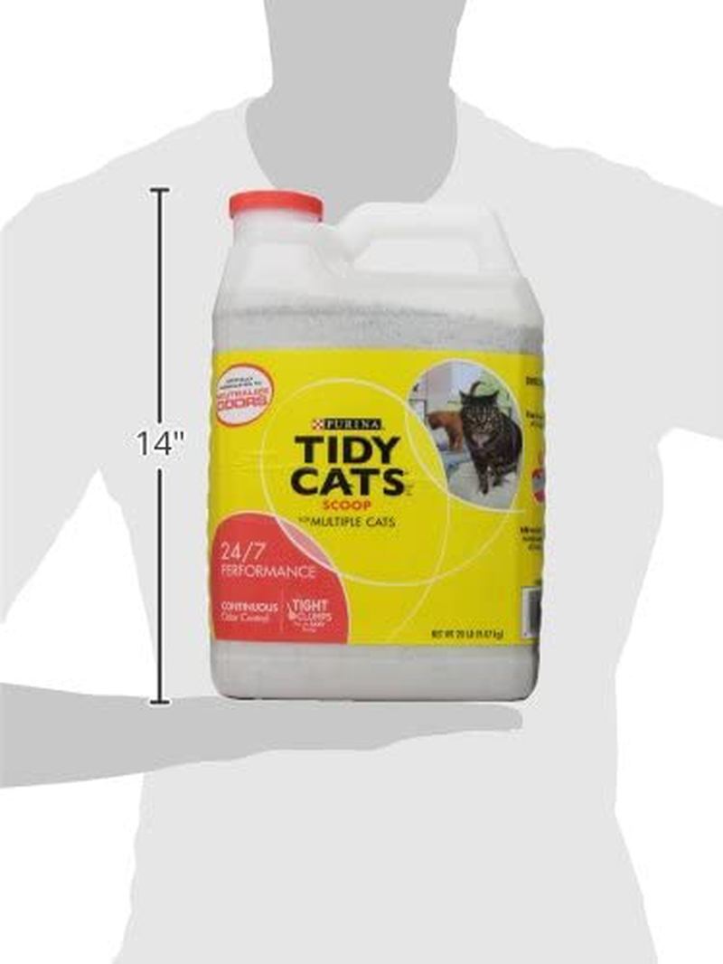 Tidy Cats Scoop Cat Litter Box, for Multiple Cats, 20 Lbs