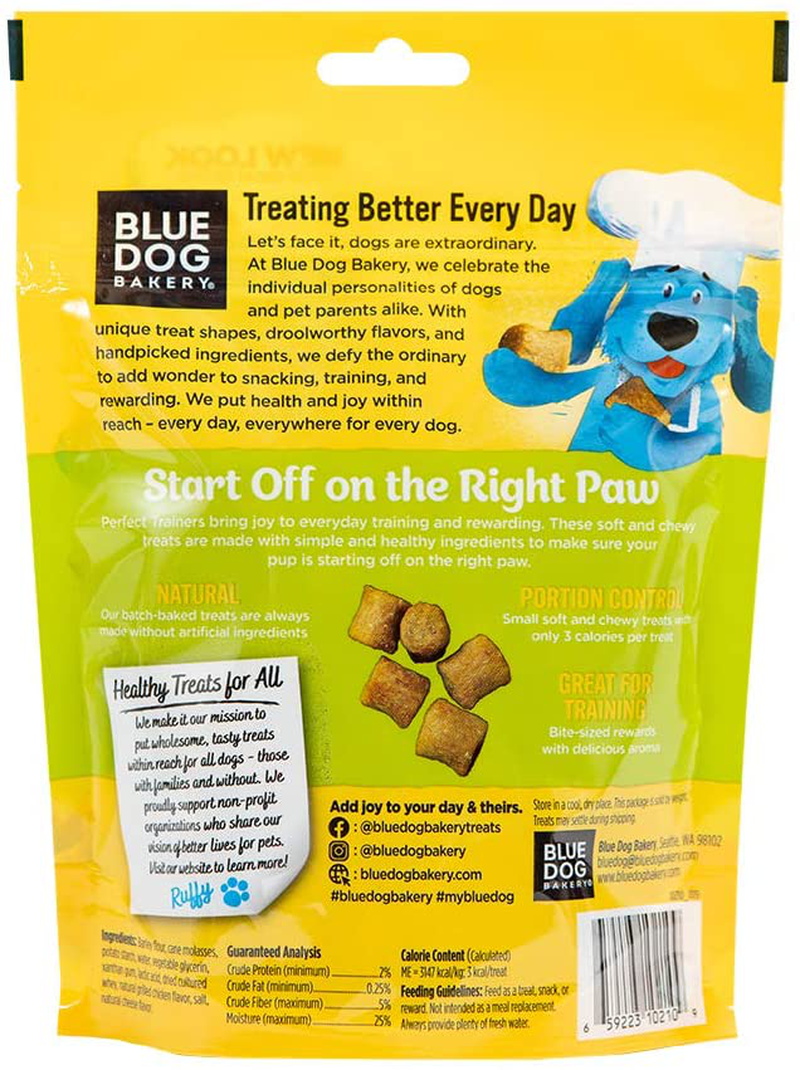 Blue Dog Bakery Natural Dog Treats, Perfect Trainers, Low Calorie Training Treat, Chicken & Cheese Flavor, 6Oz (8 Count) Animals & Pet Supplies > Pet Supplies > Small Animal Supplies > Small Animal Treats Blue Dog Bakery   