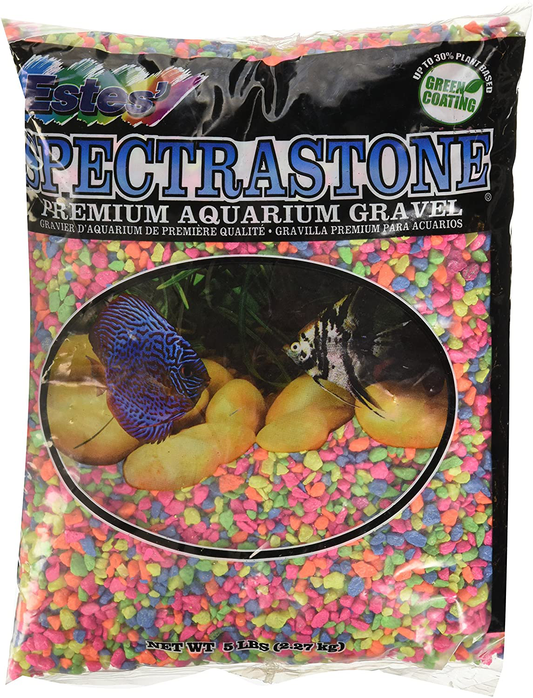 Spectrastone Permaglo Rainbow Aquarium Gravel for Freshwater Aquariums, 5-Pound Bag Animals & Pet Supplies > Pet Supplies > Fish Supplies > Aquarium Gravel & Substrates Spectrastone   