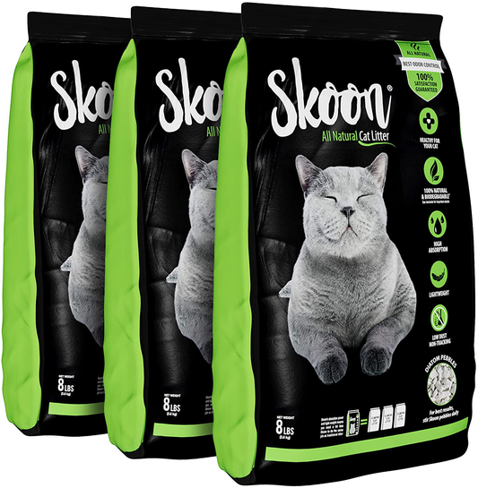Skoon All-Natural Cat Litter, Light Weight, Low Maintenance, Non-Clumping, Eco-Friendly - Absorbs, Locks and Seals Liquids and Odor. Animals & Pet Supplies > Pet Supplies > Cat Supplies > Cat Litter Skoon   