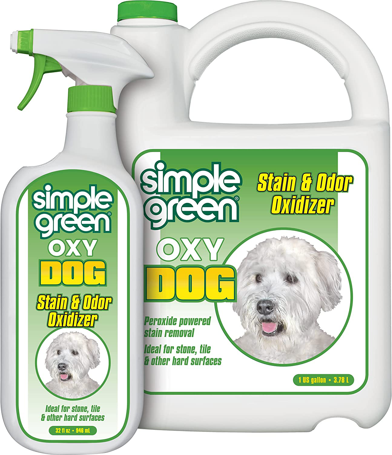 Simple Green Oxy Dog Stain and Odor Oxidizer – Peroxide Cleaner for Urine, Feces, Vomit, Drool