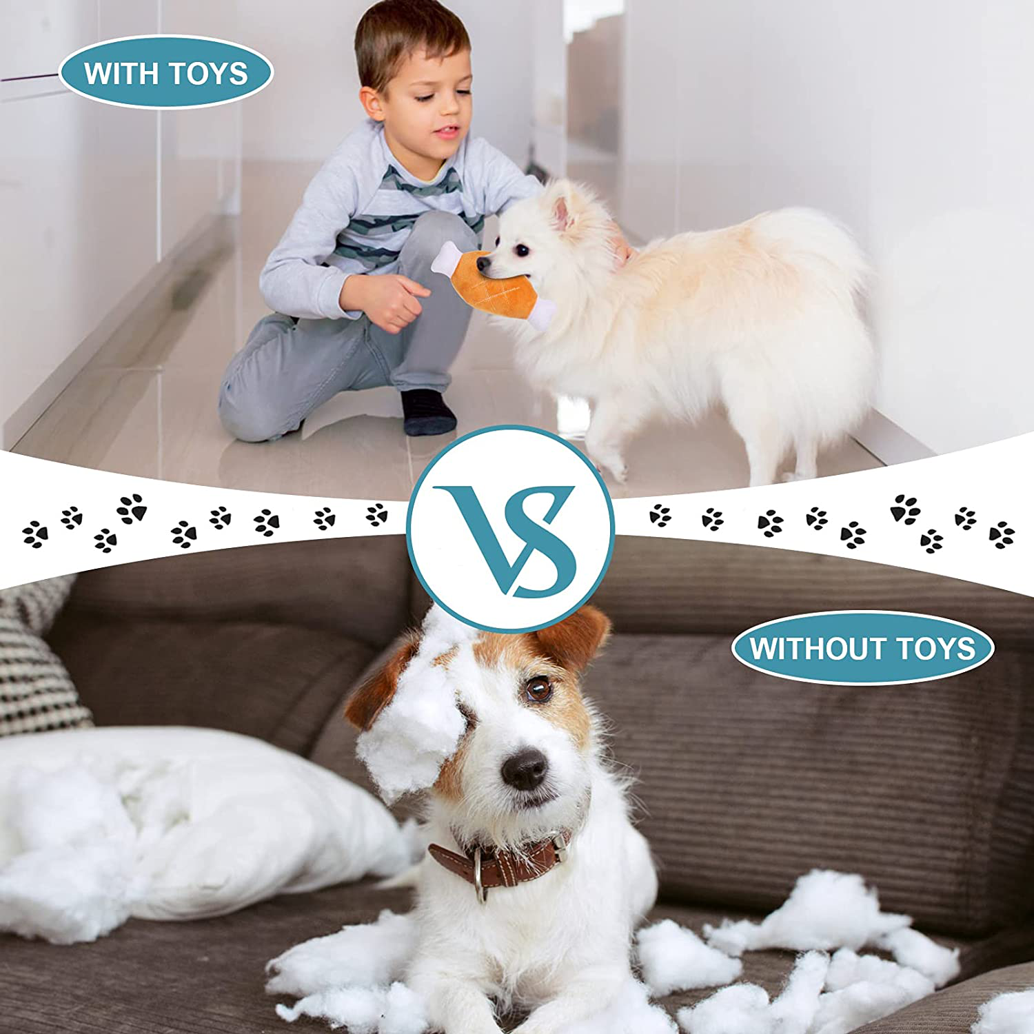 BUIBIIU Dog/Puppy Teething Toys, Assorted Chew Toys, 6 Ct Animals & Pet Supplies > Pet Supplies > Dog Supplies > Dog Toys BUIBIIU   
