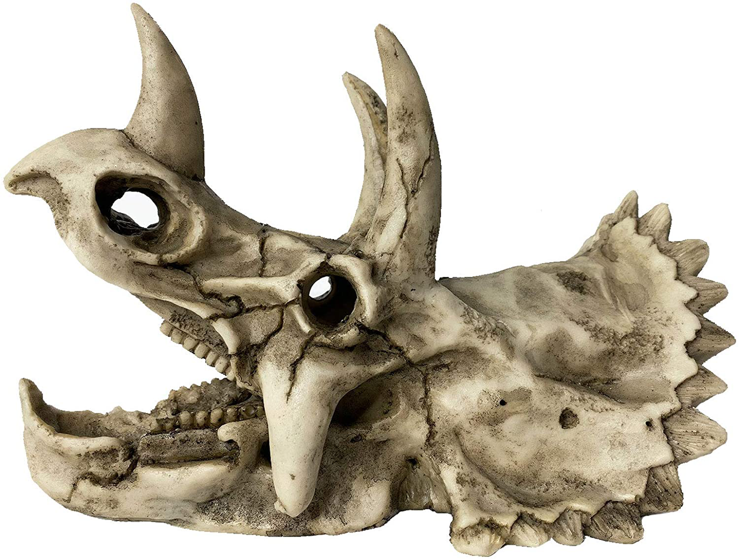 Kathson Large Resin Dinosaur Triceratops Skull Décor Aquarium Decoration Reptiles Hideout Fish Tank Ornament Home Landscape Decor Animals & Pet Supplies > Pet Supplies > Fish Supplies > Aquarium Decor kathson   