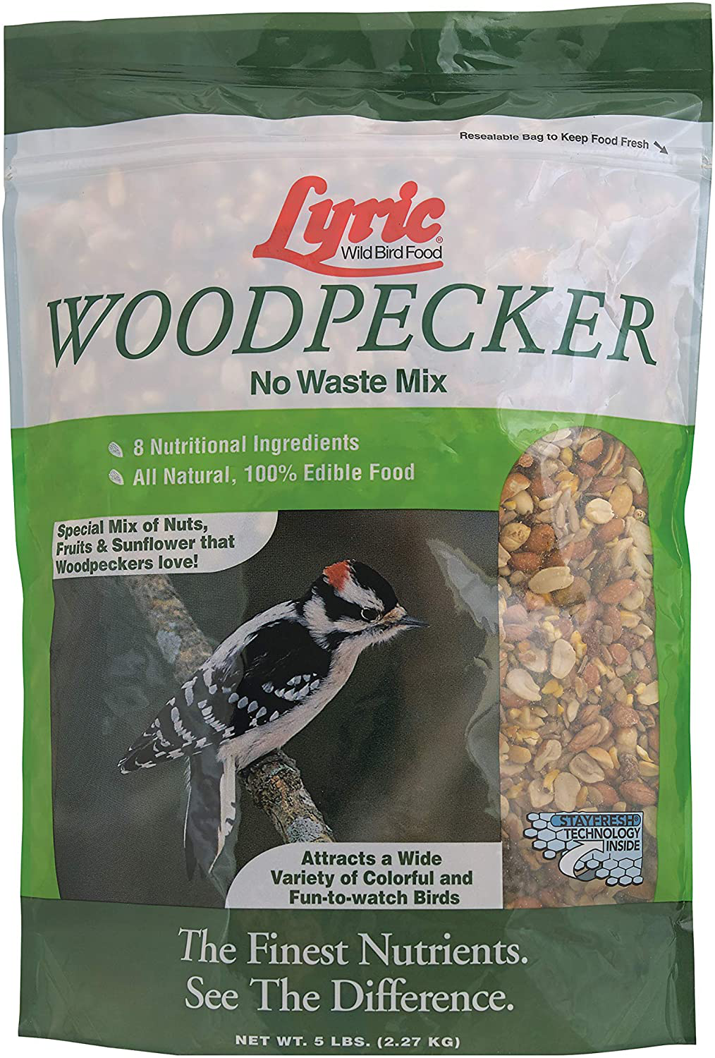 Lyric 2647472 Woodpecker No Waste Mix, 20 Lb Animals & Pet Supplies > Pet Supplies > Bird Supplies > Bird Food Lyric 5 lb  